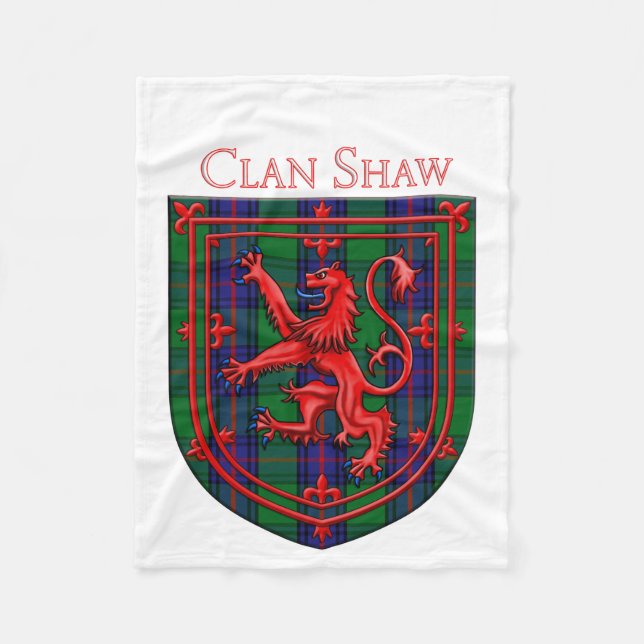 Cobertor De Velo Shaw Tartan Scottish Xadrez Lion Rampant (Frente)