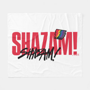 Cobertor De Velo SHAZAM! Fury of the Gods   Logotipo Rainbow Bolts