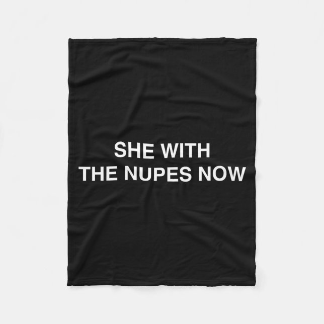 Cobertor De Velo She With The Nupes Now Kappa Funny Gift Novelty Bi (Frente)