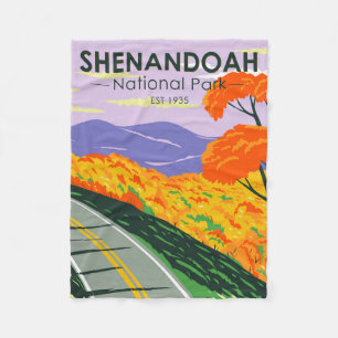 Cobertor De Velo Shenandoah National Park Skyline Drive Virginia