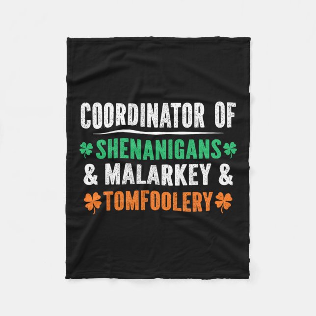Cobertor De Velo Shenanigans Malarkey E Rua De Professores De Tomto (Frente)