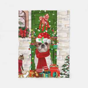 Cobertor De Velo Shih Tzu Dog Natal