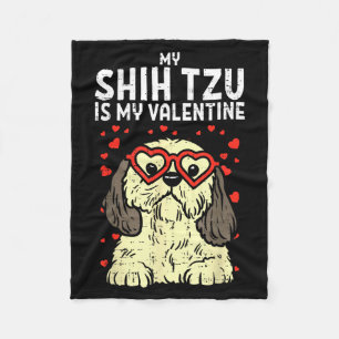 Cobertor De Velo Shih Tzu É Meu Namorado Cute Dia Dos Namorados Cac