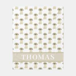 Cobertor De Velo Shih Tzu Personalizado (Dourado Claro Castanho) Ca