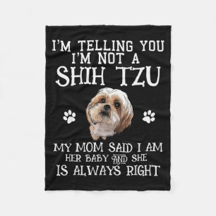 Cobertor De Velo Shih Tzu Shihtzu Engraçado Presente para Mãe Bebê