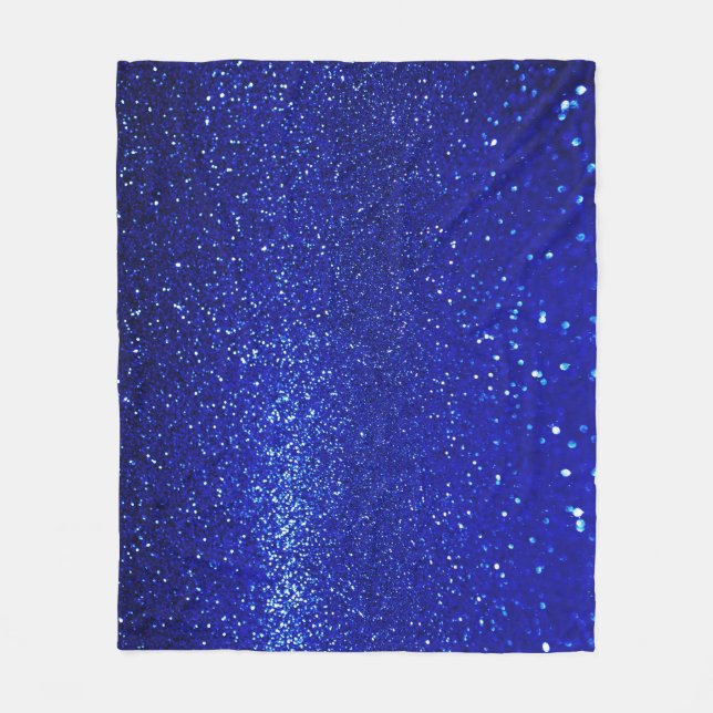 Cobertor De Velo Shimmering Canvas Azul de Brilho (Frente)