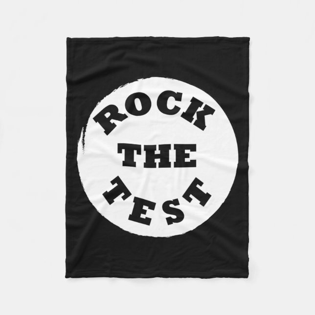 Cobertor De Velo Shirt Rock The Test Men School (Frente)