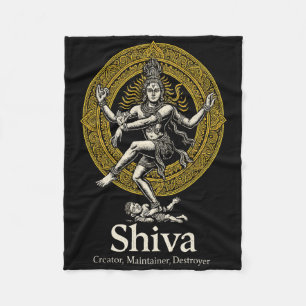 Cobertor De Velo Shiva Criador Preservador Destruidor Nataraja Hind