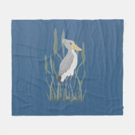 Cobertor De Velo Shoebill Stork Fleece Blanket