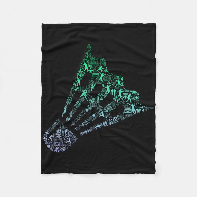 Cobertor De Velo Shuttle Silhouette Player Shirt Mens Dmenta (Frente)