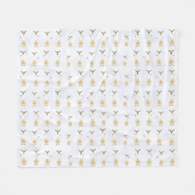 Cobertor De Velo Siamese Fleece Blanket (Frente (Horizontal))