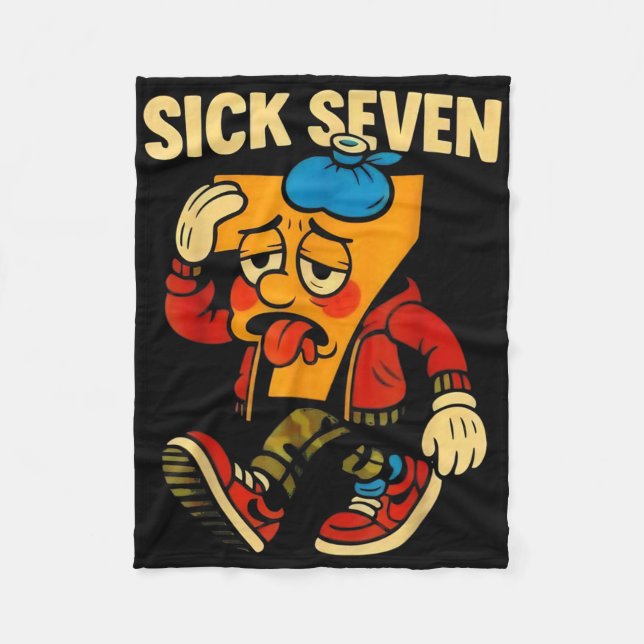 Cobertor De Velo Sick Seven 67 Halloween Six Seven  (Frente)
