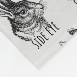 Cobertor De Velo Side Eye Funny Bunny