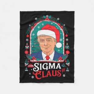 Cobertor De Velo Sigma Claus Festivo Humor Político Trump Santa Cha