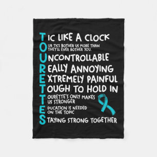 Cobertor De Velo Significado de Tourettes Fita Azul Síndrome de Tou