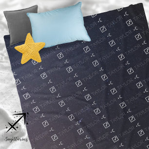 Cobertor De Velo Signo Zodiacal de Sagitário Constelação Astrologia