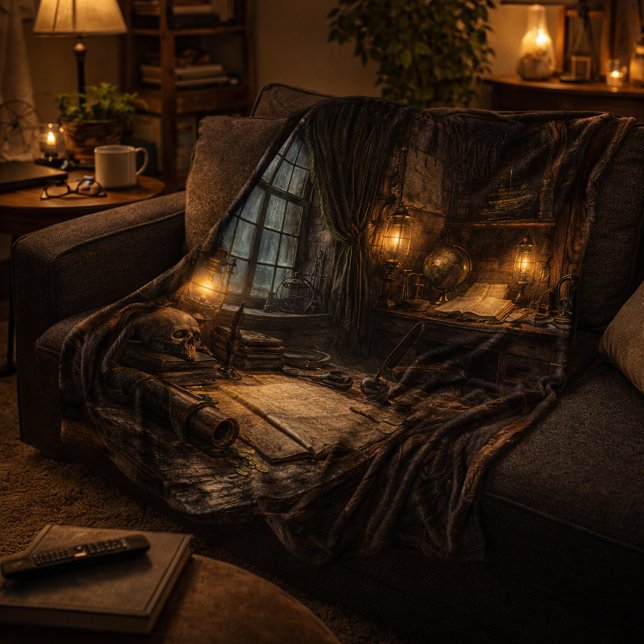 Cobertor De Velo Silent Cabin — Pirate Ship Interior Scene (Criador carregado)