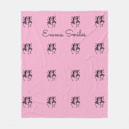 Cobertor De Velo Silhouette African Art, Celebration Dance Pink