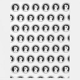 Cobertor De Velo Silhouette de um Beijo Casal lésbico