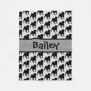 Cobertor De Velo Silhueta de Cachorro Personalizada