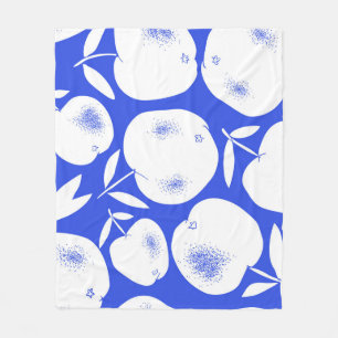 Cobertor De Velo Silhuetas de Maçã Texturizadas: padrão desenhado à