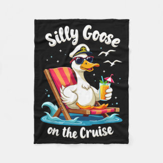 Cobertor De Velo Silly Goose On The Cruise Funny Cruise Captain