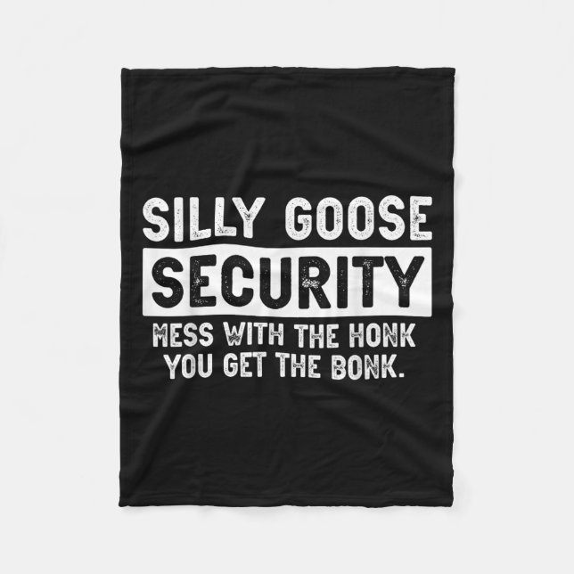 Cobertor De Velo Silly Goose Security Funny Halloween Costume  (Frente)