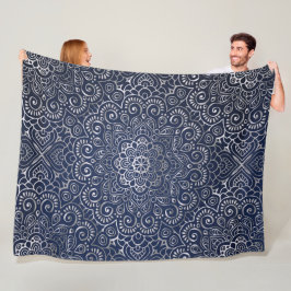 Cobertor De Velo Silver Floral Mandala