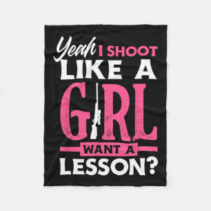 Cobertor De Velo Sim, Atiro Como Uma Garota Quer Uma Lição Engraçad