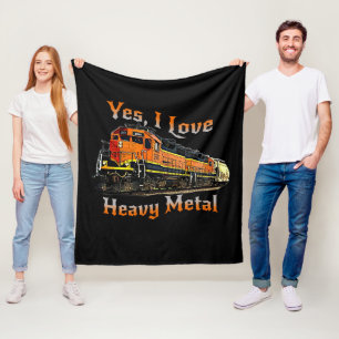 Cobertor De Velo Sim, Eu Adoro Comboio Locomotivo de Diesel Metáli