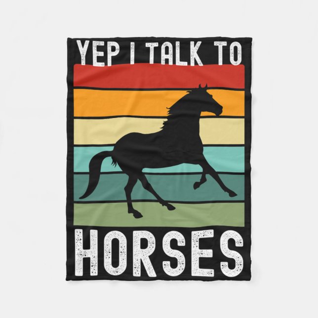 Cobertor De Velo Sim, Eu Falo Com Cavalos Que Façam O Cavalo Cavale (Frente)
