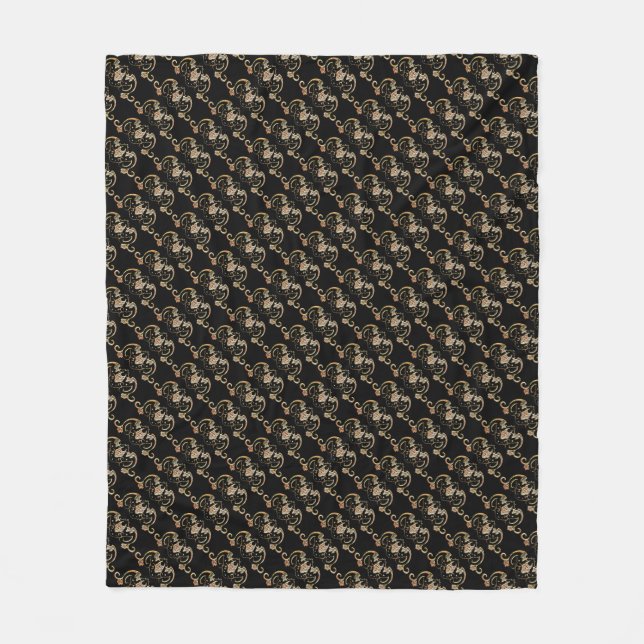 Cobertor De Velo Símbolo chinês Bat Fleece Blanket (Frente)