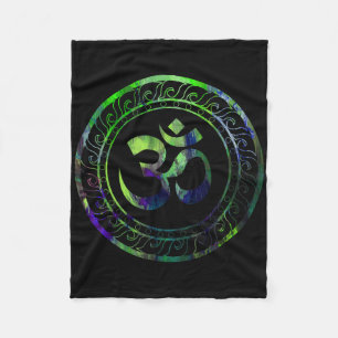 Cobertor De Velo Símbolo de Budismo Om Ohm Aum Yoga Sânscrito _1