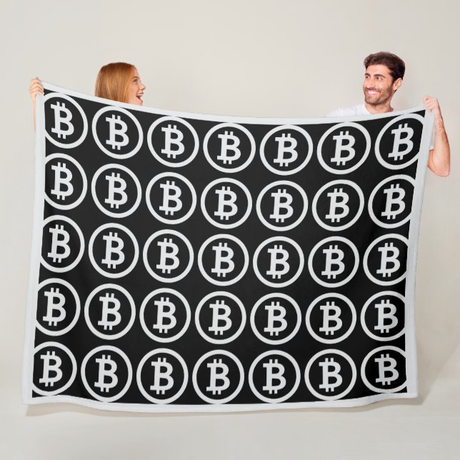 Cobertor De Velo Símbolo de Dólar Bitmoeda B Crypto Flece Blanket (In Situ)