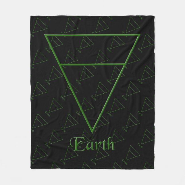Cobertor De Velo Símbolo de Elemento Terrestre Pagan Falln (Frente)