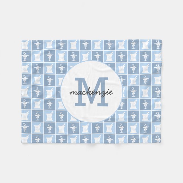 Cobertor De Velo Símbolo de farmácia | Farmacêutico | Farmácia Pers (Frente (Horizontal))