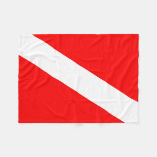Cobertor De Velo símbolo de mergulho vermelho do sinalizador dos me
