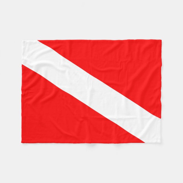 Cobertor De Velo símbolo de mergulho vermelho do sinalizador dos me (Frente (Horizontal))