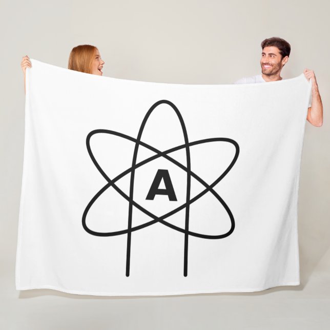 Cobertor De Velo Símbolo do ateísmo (Atom Emblem) (In Situ)