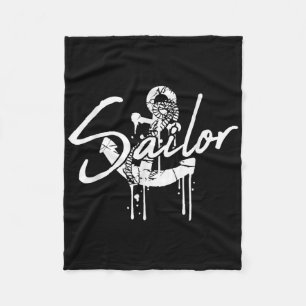 Cobertor De Velo Símbolo do Logotipo de Navegação Quadrado Veleiro