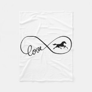 Cobertor De Velo Símbolo Infinito Arte Ama Roupas Andando Cavalos