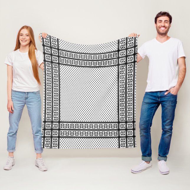 Cobertor De Velo Símbolo Keffiyeh do Padrão de Resistência Palestin (In Situ)