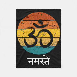 Cobertor De Velo Símbolo Om Namaste Ohm Hindu Zen Tantra Yoga Espír