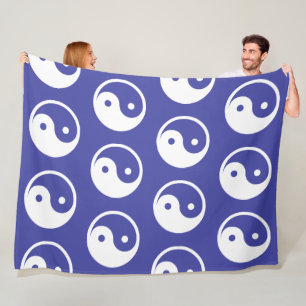 Cobertor De Velo Símbolo Yin Yang - tatuagem sólida design 2