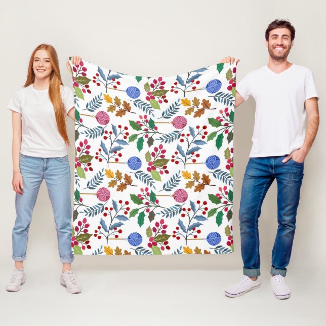 Cobertor De Velo Símbolos de Natal coloridos (In Situ)