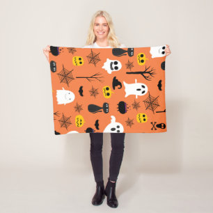 Cobertor De Velo Símbolos felizes do Halloween