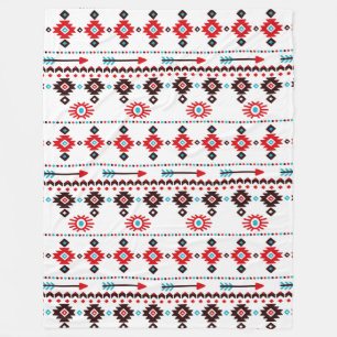 Cobertor De Velo Símbolos Nativos Americanos Fleece Blanket