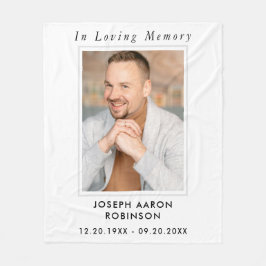 Cobertor De Velo Simple Funeral Photo Sympathy Memorial Keepsake