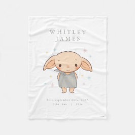 Cobertor De Velo Simple Harry Potter - Dobby Baby Shower
