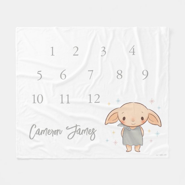 Cobertor De Velo Simple Harry Potter - Dobby Baby Shower (Frente (Horizontal))